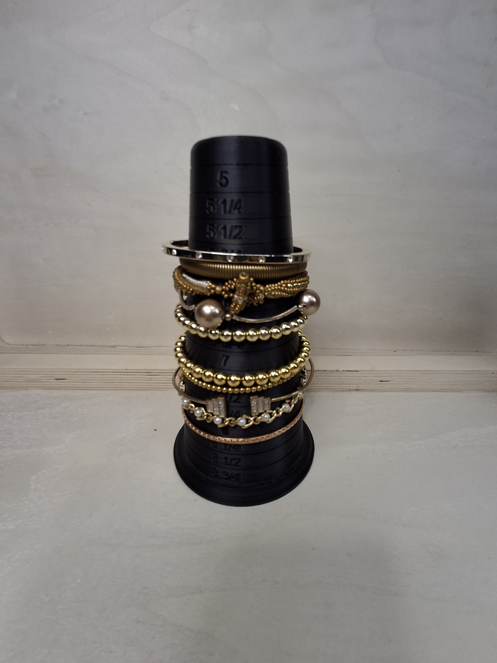Gold-Tone Mixed Bead & Bangle Bracelet Set - Women Jewelry